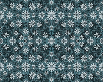 Daisy Repeating Pattern - Blue