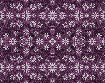 Daisy Repeating Pattern - Purple