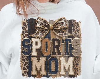 Sports Mom PNG | Sporting Season | Modern Trendy Aesthetics Game Day | Brushstroke Coquette Sports Quote | Raise Ballers | Digital Download