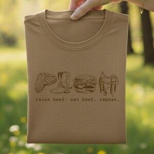 Eat Beef PNG | Minimalistic Western Meat Lover | Cattle Ranch Cowboy Graphics | Real Food Steak Burger | Trendy Aesthetic | Digital Download image 10