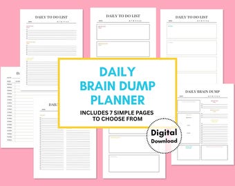 Daily Task Priority List Productivity Tool (Digital Download)