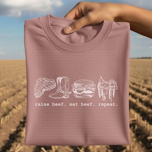 Eat Beef PNG | Minimalistic Western Meat Lover | Cattle Ranch Cowboy Graphics | Real Food Steak Burger | Trendy Aesthetic | Digital Download image 8