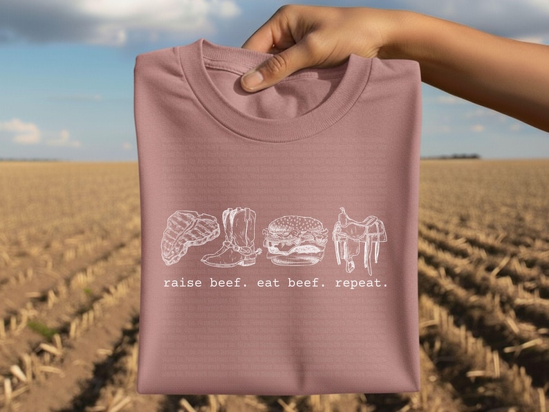 Eat Beef PNG | Minimalistic Western Meat Lover | Cattle Ranch Cowboy Graphics | Real Food Steak Burger | Trendy Aesthetic | Digital Download image 8