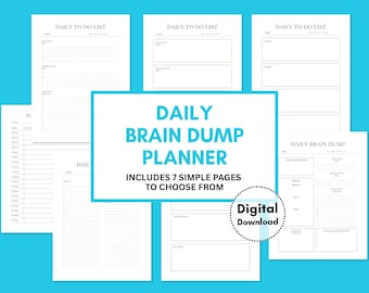 Daily Brain Dump Planner for Working Moms (Digital Download)