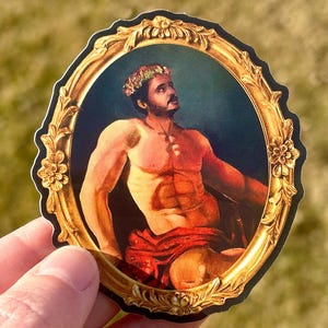 Pedro Pascal Painting Sticker