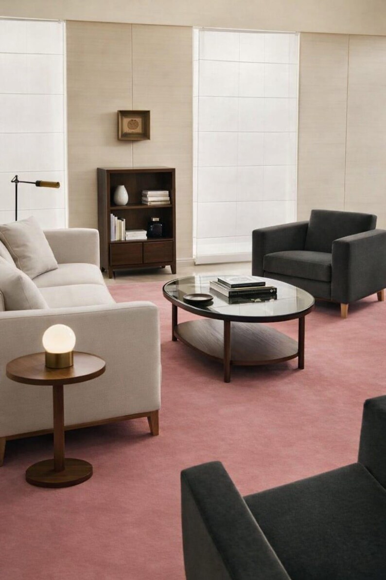 Sakura Pink Hand Tufted Wool Rug | Nordic Knots Modern Minimalist ...