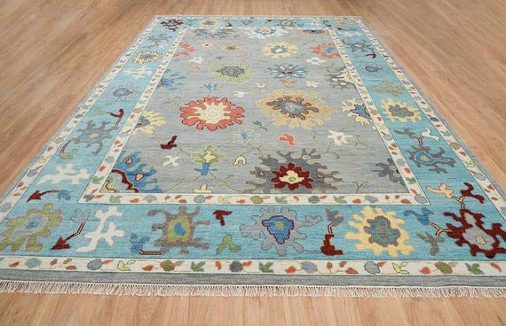 OUSHAK RUG 21st Century Contemporary OUSHAK Carpet Home decor  AhadrugsTteasures