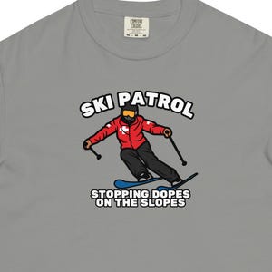 Ski Patrol "Dopes on Slopes" Heavyweight Short-Sleeve T-Shirt image 1