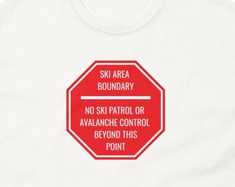 Camiseta de manga corta de esquí de travesía "No Ski Patrol"