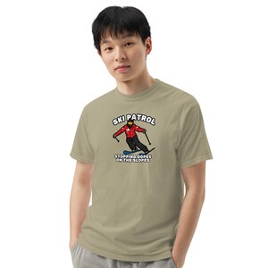 Ski Patrol "Dopes on Slopes" Heavyweight Short-Sleeve T-Shirt image 7