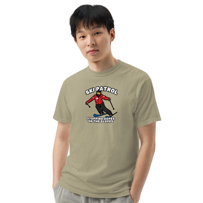 Ski Patrol "Dopes on Slopes" Heavyweight Short-Sleeve T-Shirt image 7