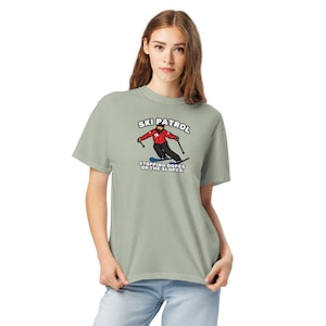 Ski Patrol "Dopes on Slopes" Heavyweight Short-Sleeve T-Shirt image 3