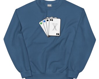Sudadera de cuello redondo Ski The Cards