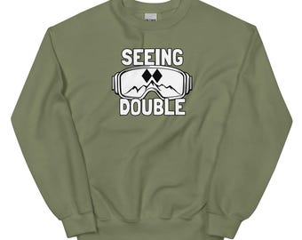 Sudadera de cuello redondo "Seeing Double" de Double Black Diamond