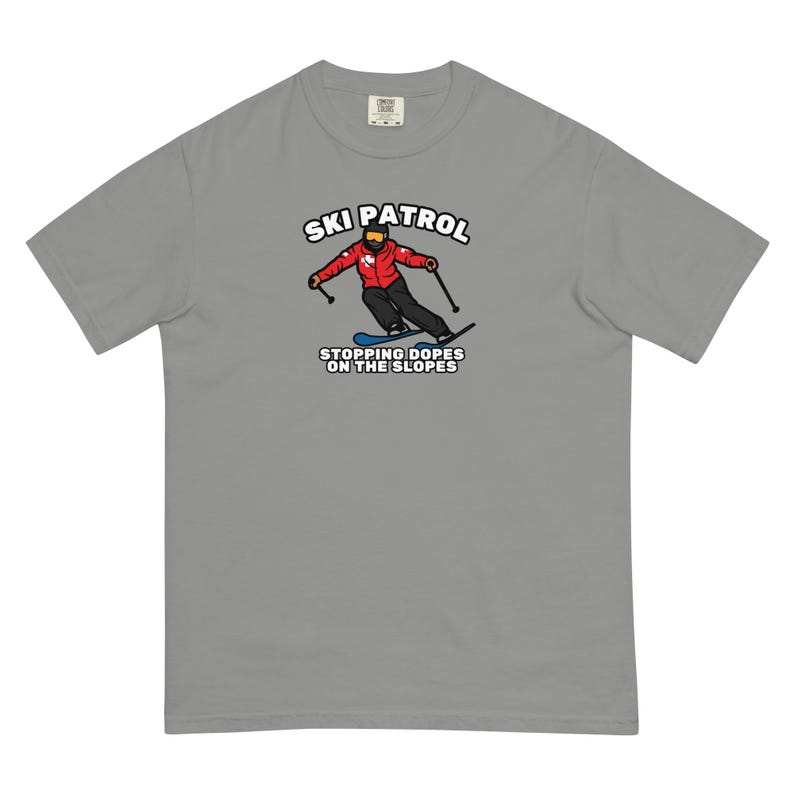 Ski Patrol "Dopes on Slopes" Heavyweight Short-Sleeve T-Shirt image 1