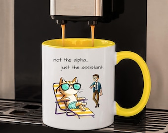 Cat Owner Mug for dad, Funny Cat father office mug, Birthday cat owner gift, Fathers Day Pet Dad gift, Boyfriend Humor Cat Lover Coffee Mug