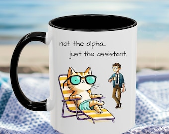 Cat Owner Mug for dad, Funny Cat father office mug, Birthday cat owner gift, Fathers Day Pet Dad gift, Boyfriend Humor Cat Lover Coffee Mug