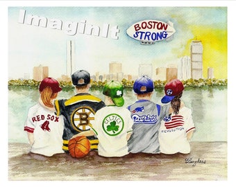 Boston Strong Print - 8x10/5x7  - Girls and Boys