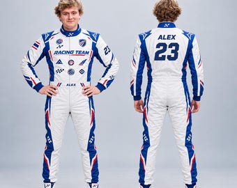 Personalized Men's Go Kart Racing Suit, Custom Karting Suit, Halloween Costume