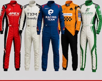 Traje de carreras personalizado, equipo de carreras con logotipo personalizado, mono con sublimación completa, ropa de piloto