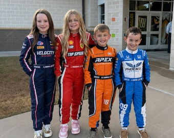 Personalized Racing Suit for Kids Adults, Fast One Birthday, Go Kart Costume