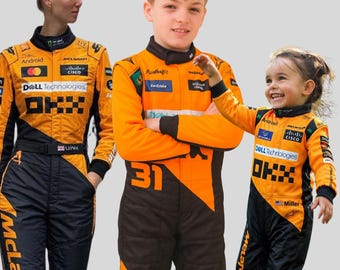 Formula 1 jumpsuit with Matching Gloves, Shirt and Shoes with Free Customization