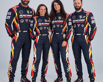 Personalized Family Racing Suits, Go Kart Racing Suit, Pit Crew Halloween Costume