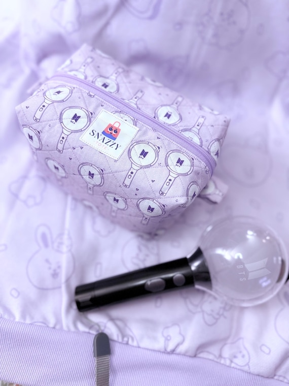 Bangtan Quilted Boxy Travel Kit/ Toiletry Bag