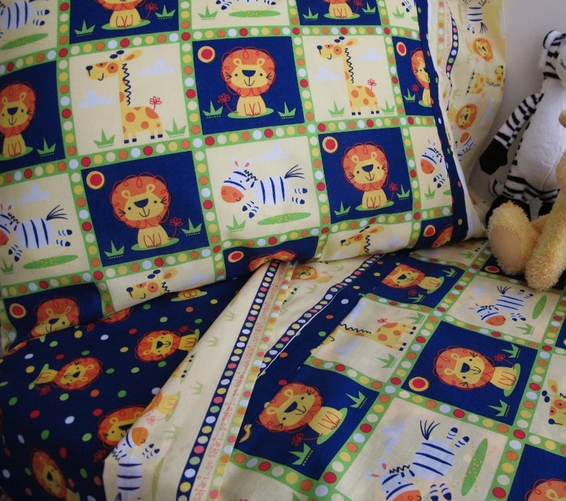 Toddler bedding safari animals crib sheet set 3 pc toddler Etsy