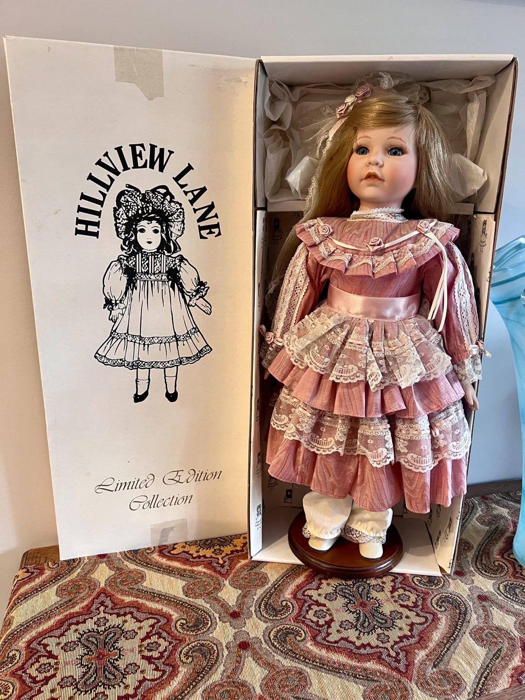 Limited Edition Antique Hillview Lane Porcelain Doll - Rebecca in