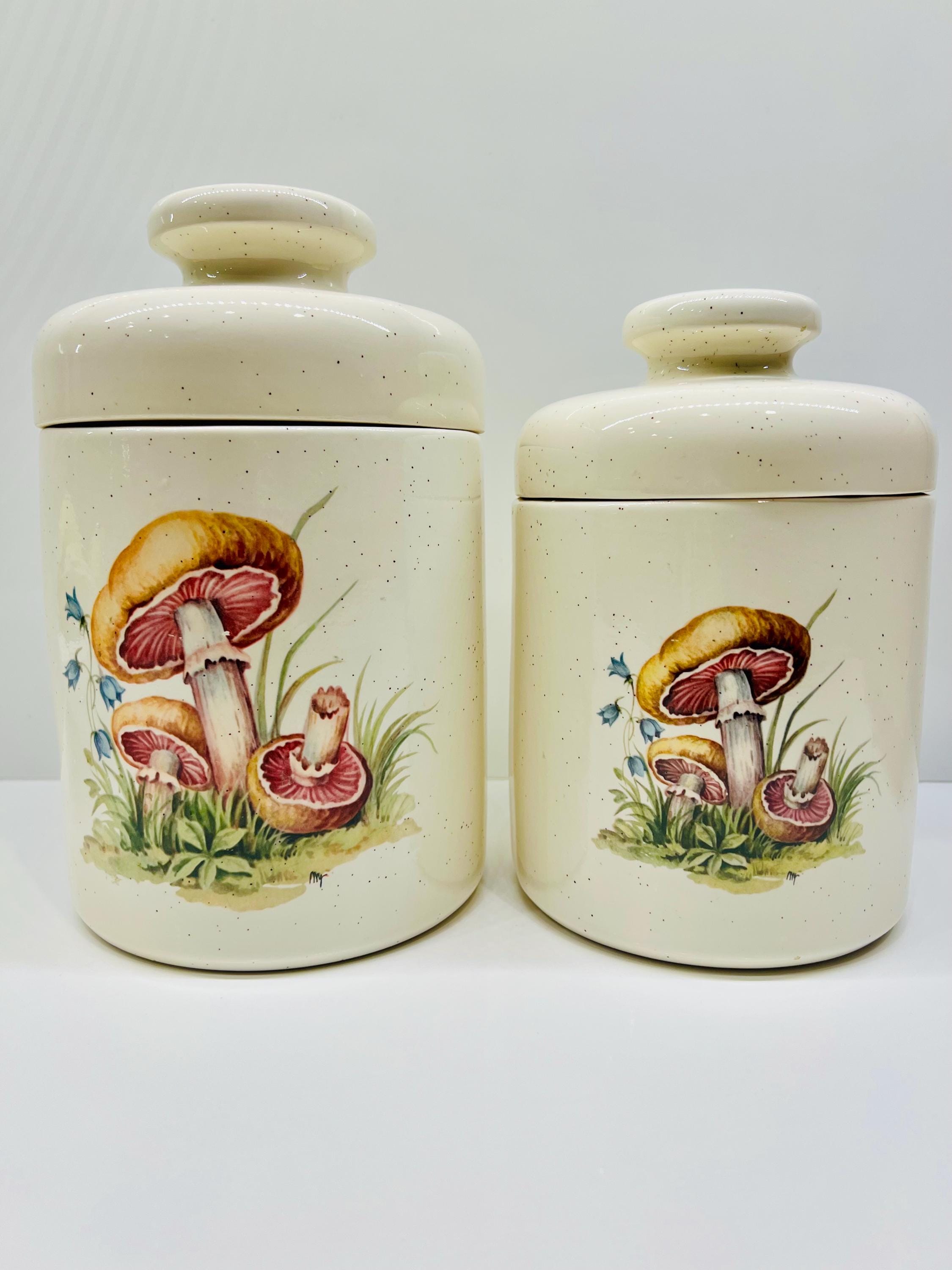 Mushroom canister lid - Etsy 日本