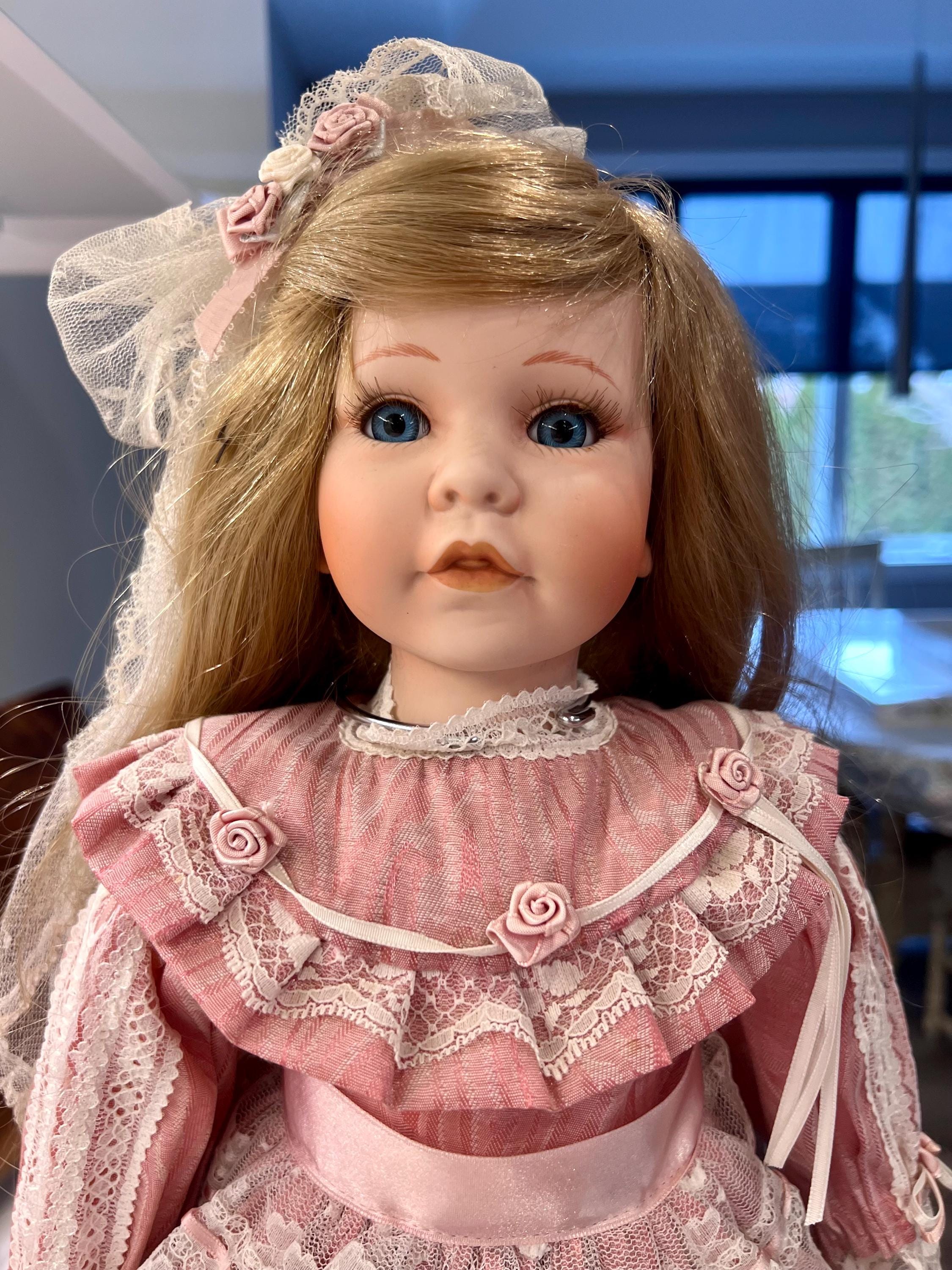 Limited Edition Antique Hillview Lane Porcelain Doll - Rebecca in