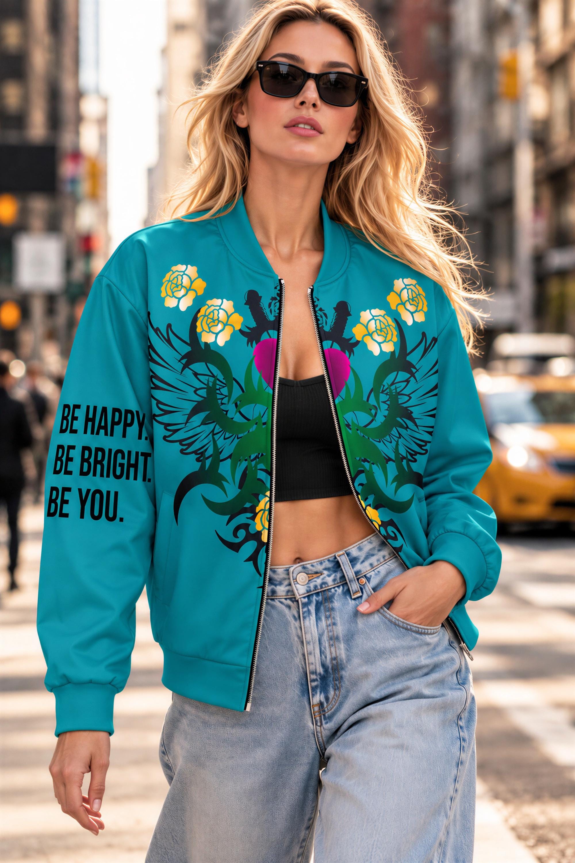 Tattoo Style Bomber Jacket - Etsy