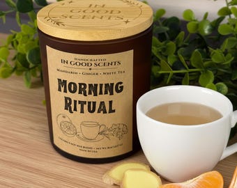 8oz or 12oz Hand Poured Coconut Soy Scented Candles, Handmade Relaxing Mothers Day Gift Rose Gold Tin, FREE Scent Card Premium Fragrance Oil