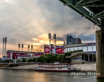 Great American Ballpark - Fine Art Photo Print, Wall Decor, Cincinnati Print, Baseball Stadium, Landscape