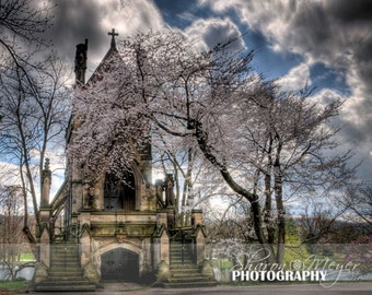 Dexter Mausoleum, 8x10 Fine Art Photographic Print, Wall Decor, Spring Grove Cemetery, Cincinnati Ohio