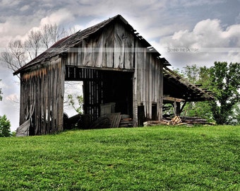 The Old Country Barn, Fine Art Photograph, Old Country Barn Print, Rustic Barn Print, Country Barn Print, Indiana Barn Photo