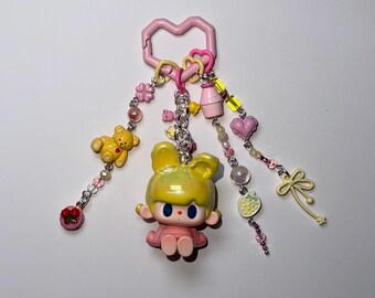 Llavero con dije de oso tutú – Llavero de muñeca kawaii, estilo juguetón y soñador