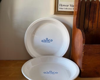 Vintage Corningware Blue Cornflower Pie Plate, Each sold Separately, 2 available