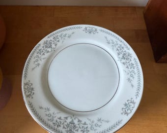 Banburry Inn Side Plate Sets of 6, Blue and Grey Motif