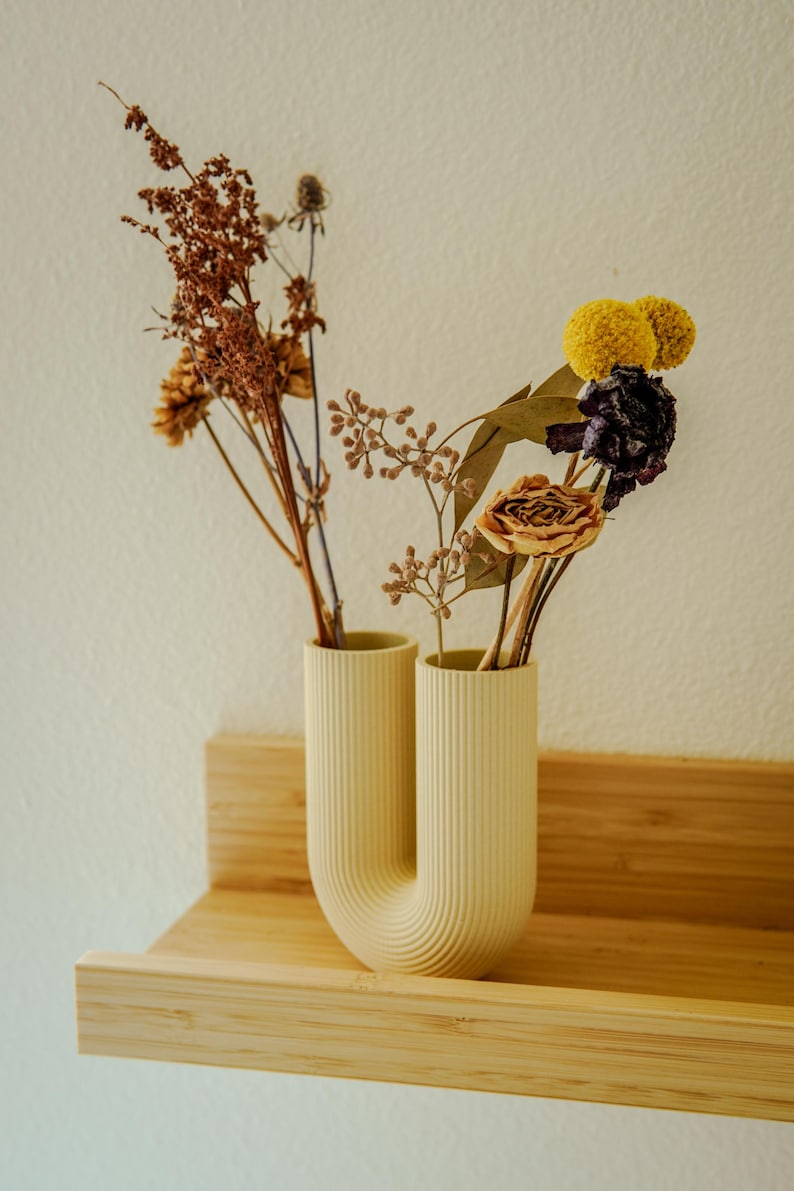 Modern Archway Vase – Minimalist U-Shaped Bud Vase for Dried or Fresh Flowers