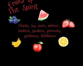 Fruits of the spirit, spirituality, religious quotes, printable image, Sunday school