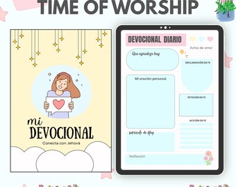 Diario Devocional en PDF - Plantilla Para Oración, Lectura Biblica y Conexión Espiritual