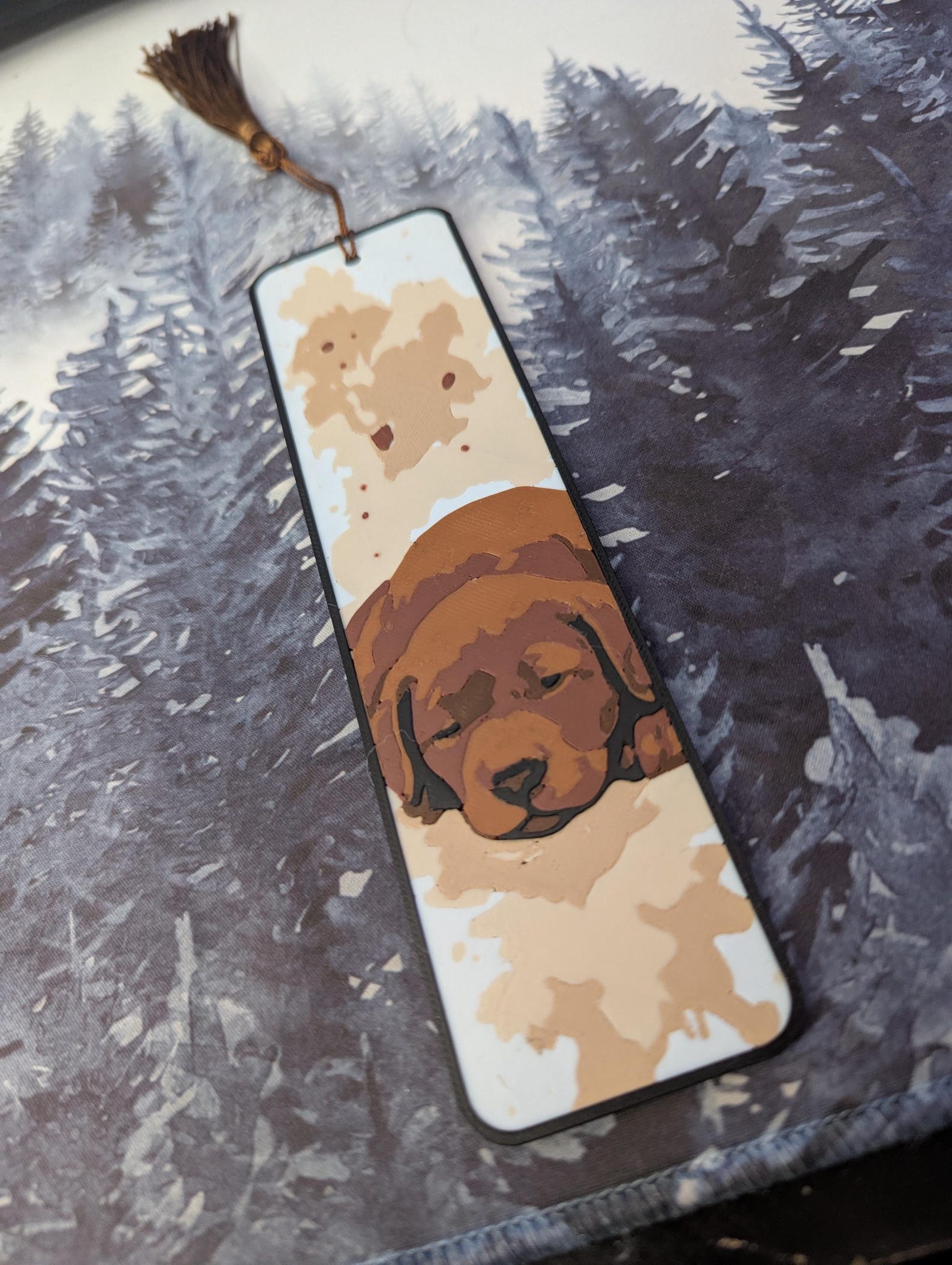 Labrador Bookmark Chocolate Labrador Puppy Bookmark Set – 3 Dog Bookmarks for Book Lovers ...