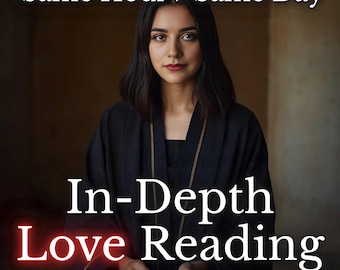 Leitura de Amor Detalhada, Leitura Psíquica, Leitura do Amor, Leitura de Almas Gêmeas, Clareza no Amor, Mesmo Horário, Mesmo Dia