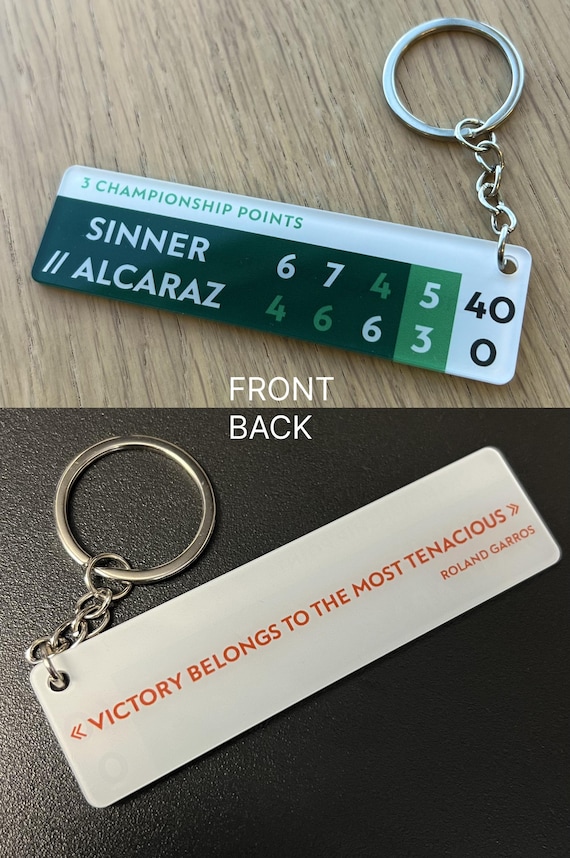 Keychain of Roland Garros 2025 Final (alcaraz Vs Sinner) - Etsy