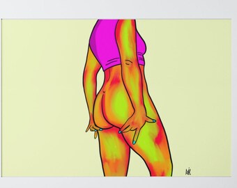 Heat Signature Feminine Silhouette Poster Größe Datei 18x24