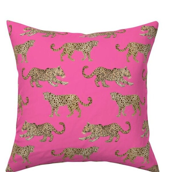 Leopard Throw Pillow Etsy