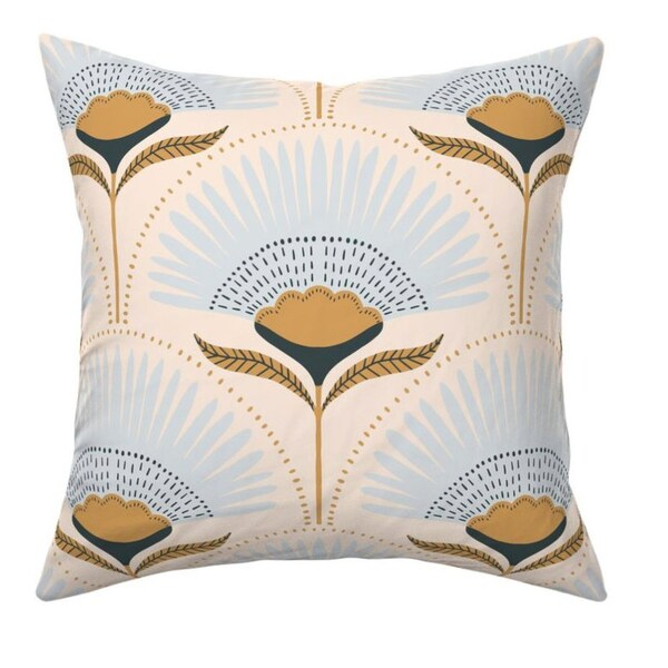 Lumbar Pillow Boho Blue Etsy