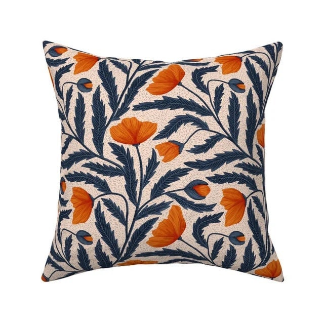 Inyahome Decorative Orange Throw Pillow Covers Pack of 1/2 Boho